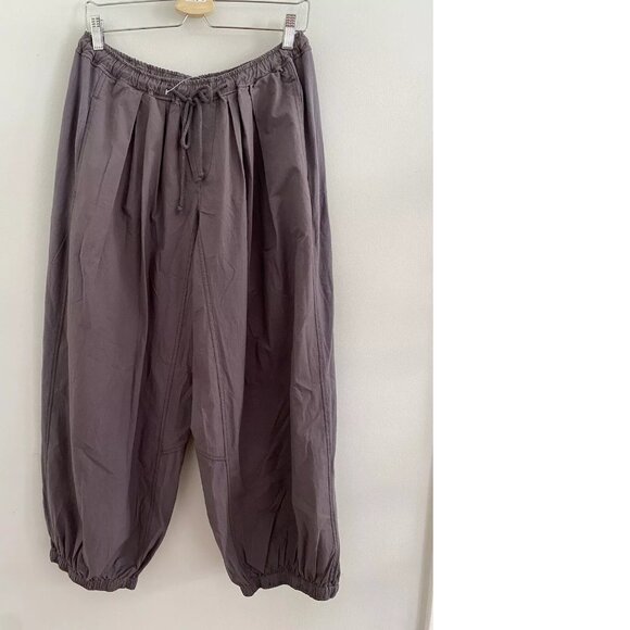 The Mossa Parachute Pants By Anthropologie   grey color new nwt size L - Picture 4 of 6